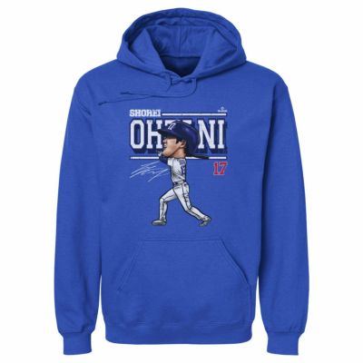 MLB 大谷翔平 ドジャース パーカー Los Angeles D カートゥーン WHT Hoodie 500Level ロイヤルブルー