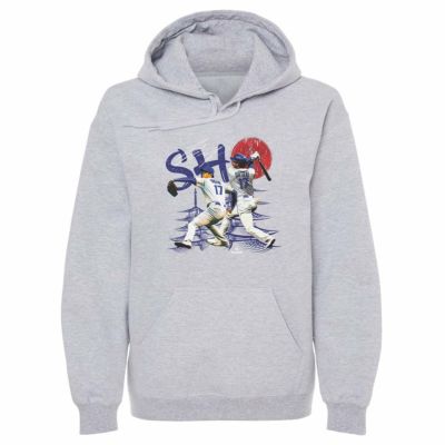 MLB 大谷翔平 ドジャース パーカー Los Angeles D SHO Dual WHT Hoodie 500Level グレー
