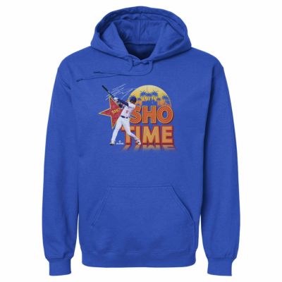MLB 大谷翔平 ドジャース パーカー Los Angeles D Sho Time Sign WHT Hoodie 500Level ロイヤルブルー