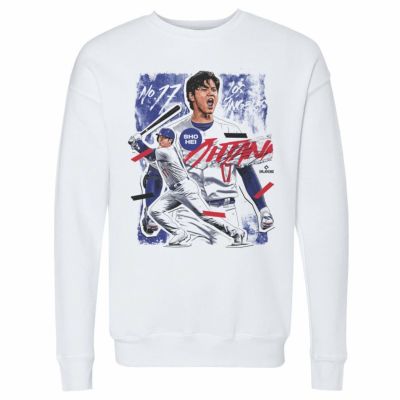 MLB 大谷翔平 ドジャース スウェット Los Angeles D Collage Sweatshirt 500Level ホワイト