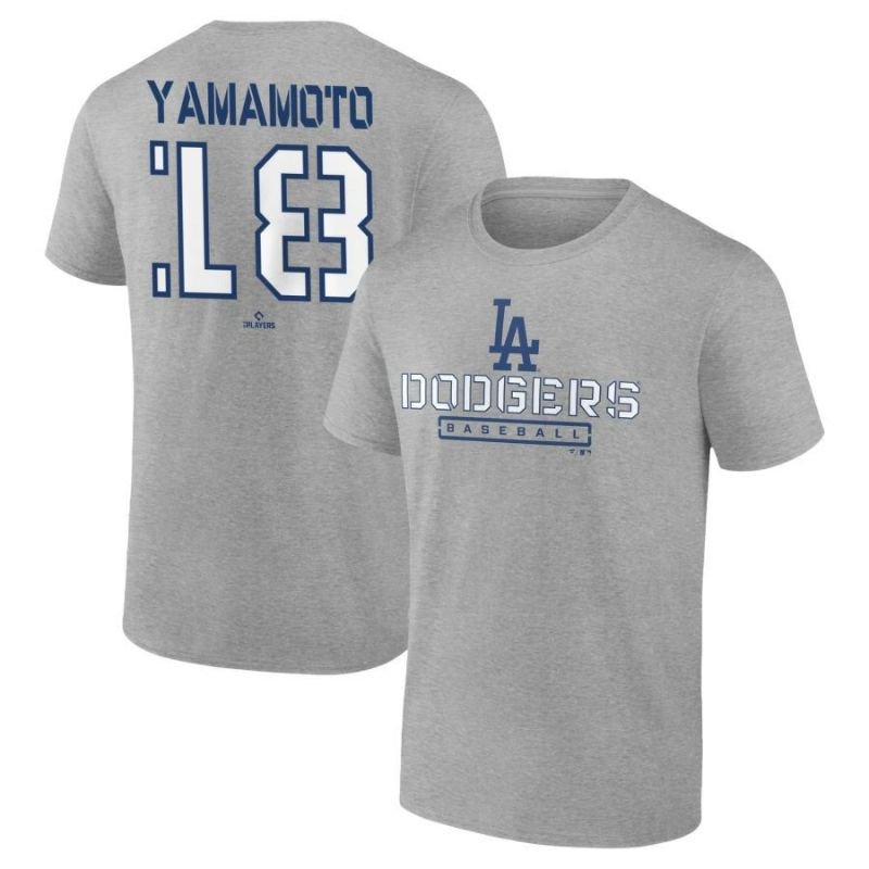 MLB 山本由伸 ドジャース Tシャツ Evanston Stencil T-Shirt Fanatics 