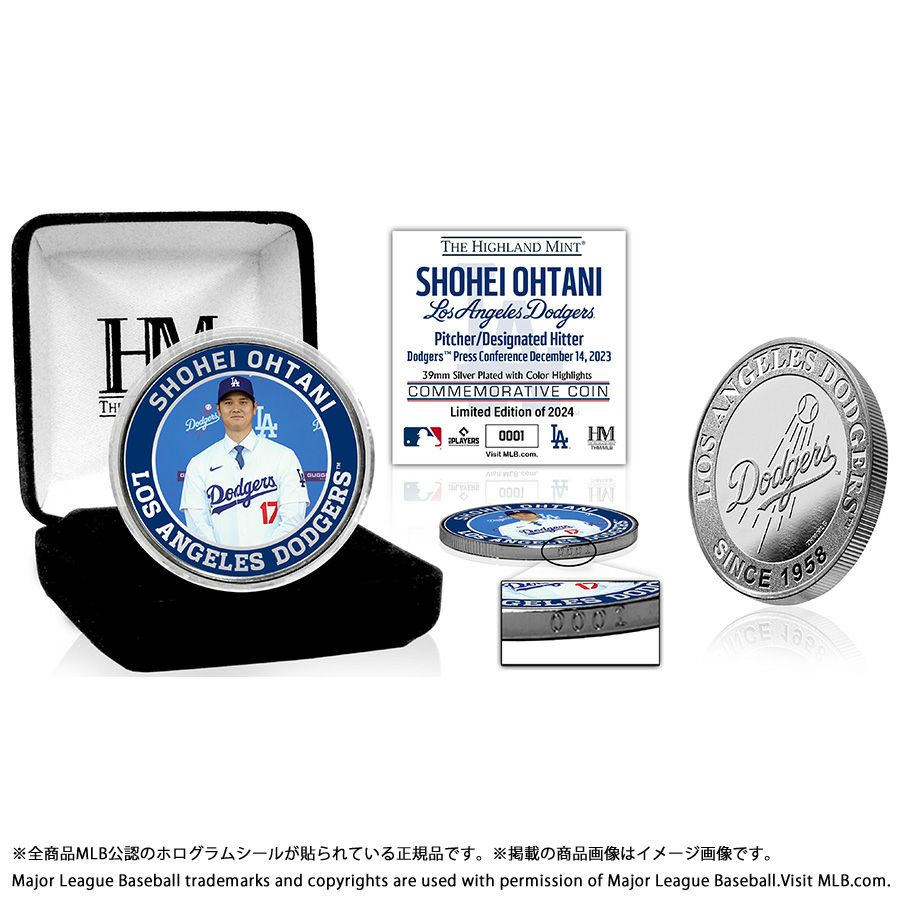 ドジャース 大谷翔平選手 移籍記念ダブルコインフォトミント 