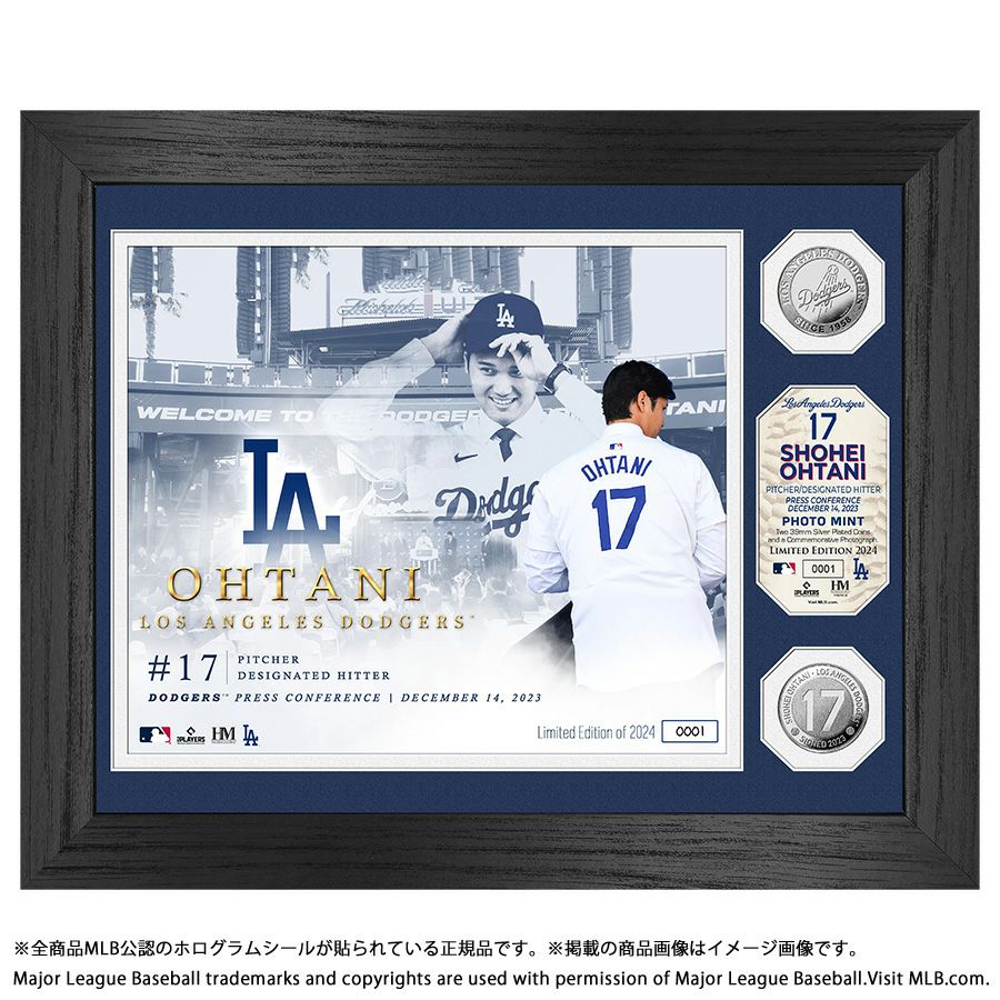 ドジャース 大谷翔平選手 移籍記念ダブルコインフォトミント oh24gd 