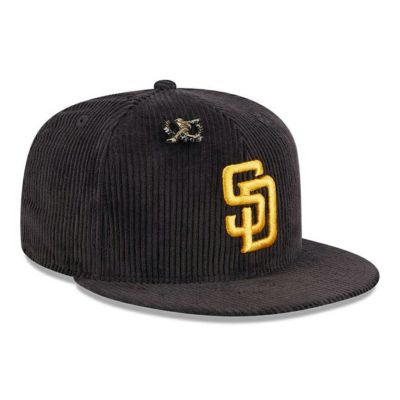 MLB パドレス キャップ コーデュロイ レターマンピンズ Corduroy Letterman Pin Cap ニューエラ/New Era ブラウン