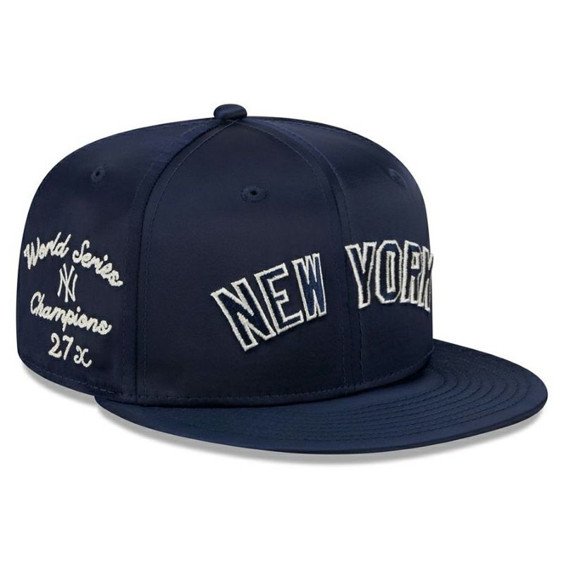 MLB ヤンキース キャップ Satin Script Snapback Cap ニューエラ/New