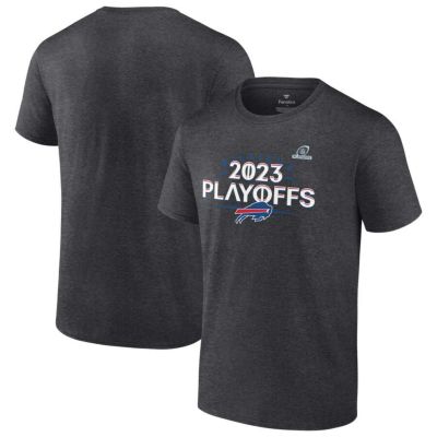 NFL ビルズ Tシャツ NFL プレーオフ進出記念 2023 Fanatics Branded ヘザーチャコール