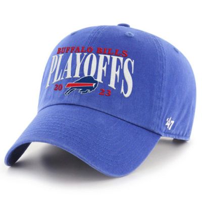 NFL ビルズ キャップ NFL プレーオフ進出記念 2023 Clean Up Adjustable Hat 47Brand ロイヤル