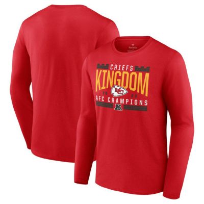 NFL チーフス Tシャツ 2023 AFC 優勝記念 Hometown Not Done Long Sleeve T-Shirt Fanatics Branded レッド