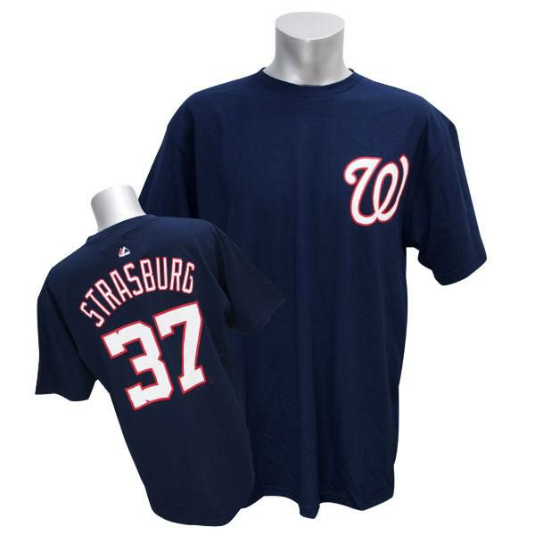 ワールドシリーズ進出 MLB ナショナルズ スティーブン・ストラスバーグ Tシャツ ネイビー マジェスティック Player Tシャツ |  セレクション | MLB NBA NFL プロ野球グッズ専門店 公式オンラインストア