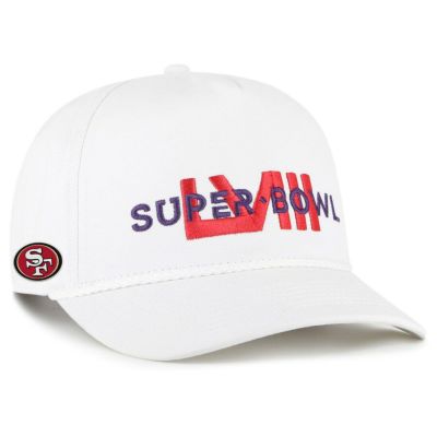 NFL 49ers キャップ 第58回スーパーボウル進出記念 Overwrite Hitch Adjustable Hat 47Brand ホワイト
