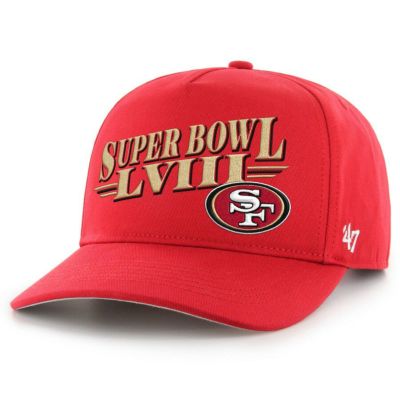 NFL 49ers キャップ 第58回スーパーボウル進出記念 Hitch Adjustable Hat 47Brand スカーレット