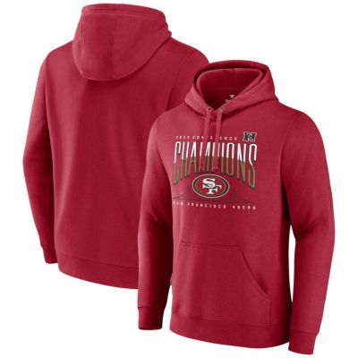 NFL 49ers パーカー 2023 NFC 優勝記念 Hometown Pullover Hoodie Fanatics Branded スカーレット