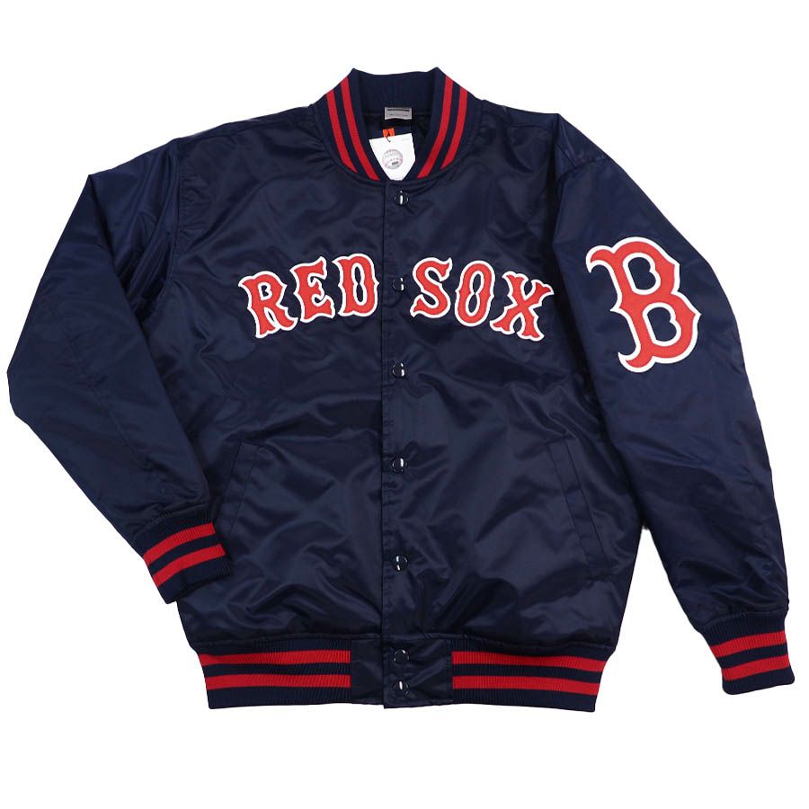 MLB レッドソックス スタジャン サテン レトロクラシック ジャケット  