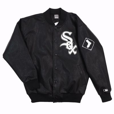 MLB ホワイトソックス ジャケット ALL PU Jacket Fanatics ブラック