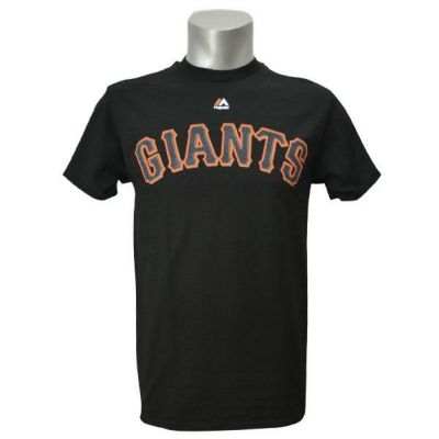 リニューアル記念メガセール MLB ジャイアンツ Tシャツ ブラック マジェスティック New Wordmark Tシャツ 