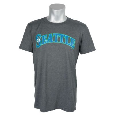 リニューアル記念メガセール MLB マリナーズ Tシャツ グレー マジェスティック Official Road Wordmark Tシャツs 