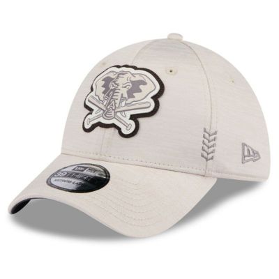 MLB アスレチックス キャップ 2024 クラブハウス Clubhouse 39THIRTY フレックス ニューエラ/New Era クリーム