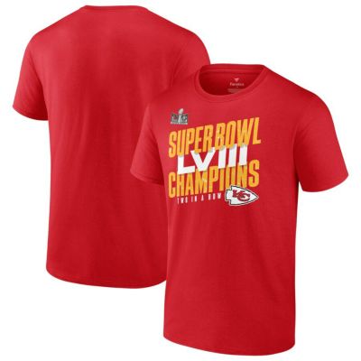 NFL チーフス Tシャツ 第58回 スーパーボウル 優勝記念 Iconic Victory T-Shirt Fanatics レッド