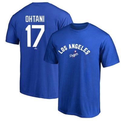 MLB 大谷翔平 ドジャース Tシャツ ネーム＆ナンバー Tシャツ 背番号 Name&Number Fanatics Branded ロイヤル oh24gd