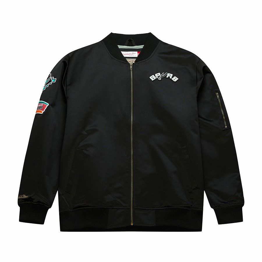 JH Design スタジャン 程よかっ NBA 黒 ボンバージャケット