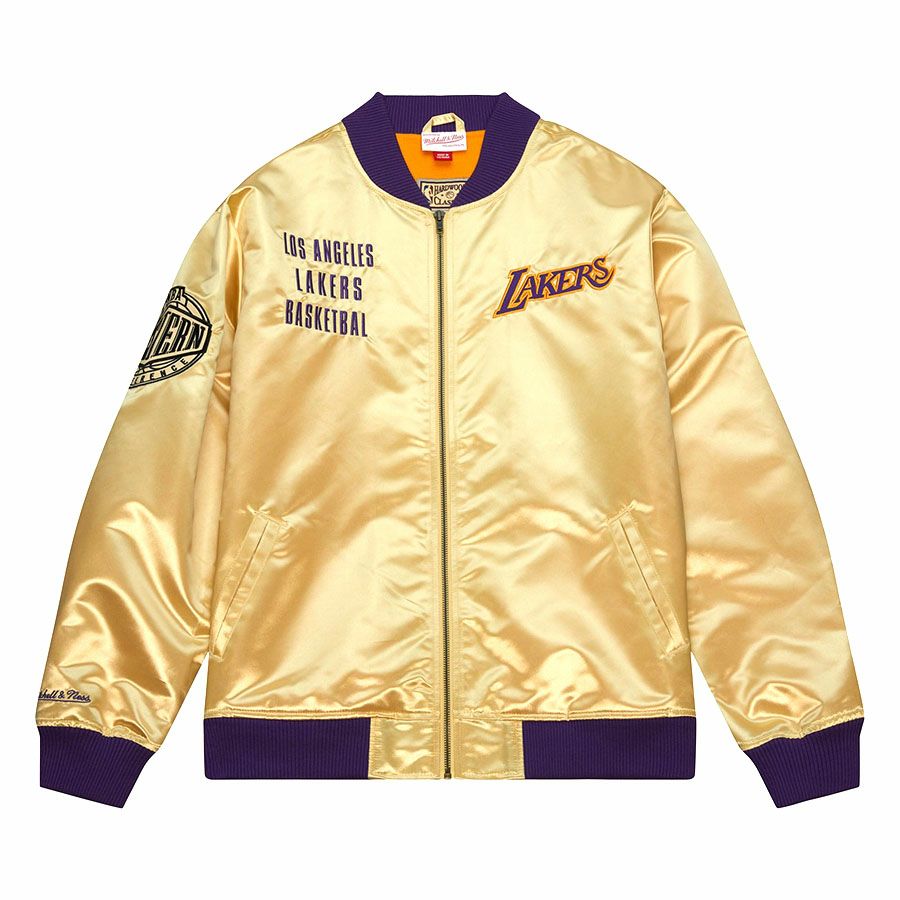 レイカーズ スタジャン NBA G-III パープル メンズ アウター 