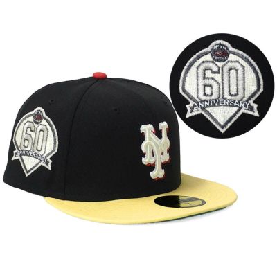 MLB メッツ キャップ 59FIFTY ホークスTeam Color Cap 福岡カラー ニューエラ/New Era ブラック ゴールド