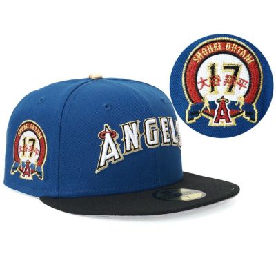 MLB 大谷翔平 エンゼルス キャップ 59FIFTY ファイターズ Team Color Cap 北海道カラー ニューエラ/New Era カー ブラック