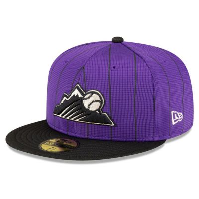 MLB ロッキーズ キャップ 2024 バッティングプラクティス 59FIFTY Batting Practice ニューエラ/New Era パープル【nejp】