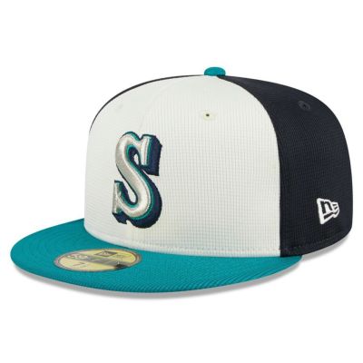 MLB マリナーズ キャップ 2024 バッティングプラクティス 59FIFTY Batting Practice ニューエラ/New Era クリーム【nejp】