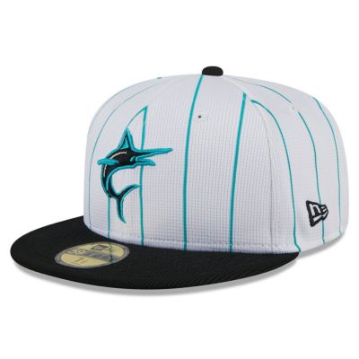MLB マーリンズ キャップ 2024 バッティングプラクティス 59FIFTY Batting Practice ニューエラ/New Era ホワイト【nejp】