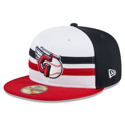 MLB ガーディアンズ キャップ 2024 バッティングプラクティス 59FIFTY Batting Practice ニューエラ/New Era ホワイト【nejp】
