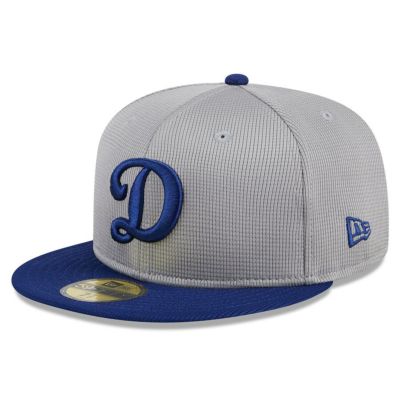 MLB ドジャース キャップ 2024 バッティングプラクティス 59FIFTY Batting Practice ニューエラ/New Era グレー【nejp】