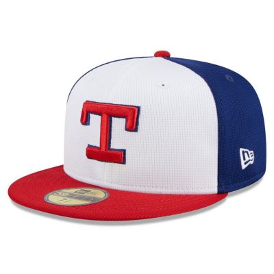 MLB レンジャーズ キャップ 2024 バッティングプラクティス 59FIFTY Batting Practice ニューエラ/New Era ホワイト【nejp】