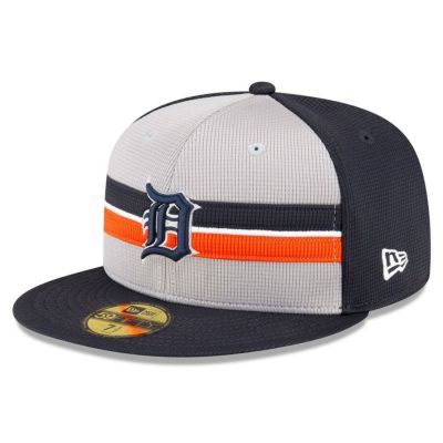 MLB タイガース キャップ 2024 バッティングプラクティス 59FIFTY Batting Practice ニューエラ/New Era グレー【nejp】