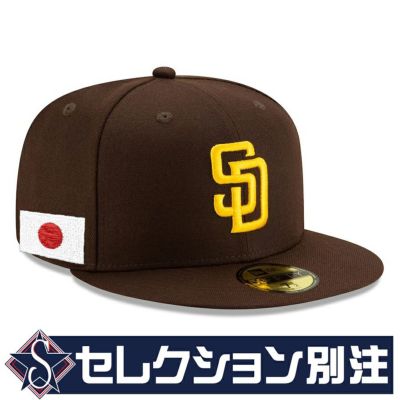 MLB パドレス キャップ 【セレクション別注】Japan Flag 日本国旗 59FIFTY Fitted Hat ニューエラ/New Era ブラウン【nejp】