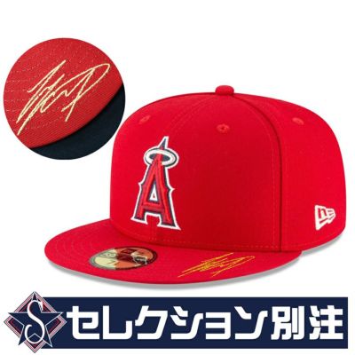 MLB 大谷翔平 エンゼルス キャップ 59FIFTY Fitted サイン刺繍