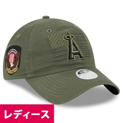 MLB エンゼルス キャップ レディース 2023 Armed Forces Day 9TWENTY Adjustable Hat ニューエラ/New Era グリーン