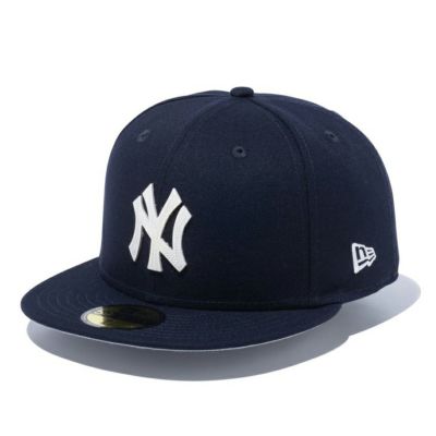 MLB ヤンキース キャップ 59FIFTY Leather Logo ニューエラ/New Era ネイビー【nejp】