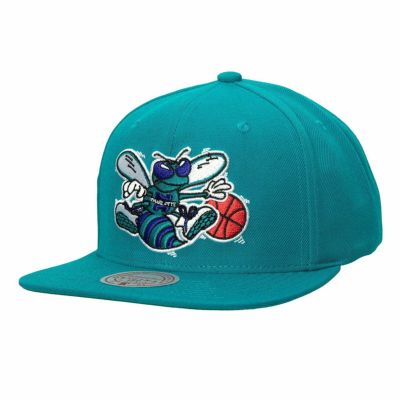 NBA シャーロット・ホーネッツ キャップ Team Ground 2.0 HWC ハードウッドクラシック ミッチェル＆ネス/Mitchell & Ness ティール