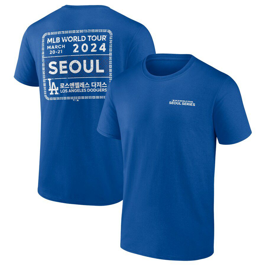 MLB ドジャース Tシャツ 2024 MLB World Tour ソウルシリーズ Stamp T 