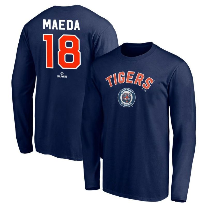 MLB 前田健太 タイガース Tシャツ Cooperstown Collection Long Sleeve T-Shirt Fanatics  Branded ネイビー | セレクション | MLB NBA NFL プロ野球グッズ専門店 公式オンラインストア