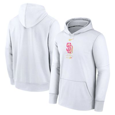 MLB パドレス パーカー 2024 選手着用モデル オーセンティックシティーコネクト Practice Hoodie ナイキ/Nike ホワイト