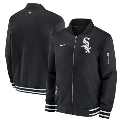 MLB ホワイトソックス ジャケット 2024 選手着用モデル オーセンティック Full-Zip Bomber Jacket ナイキ/Nike ブラック