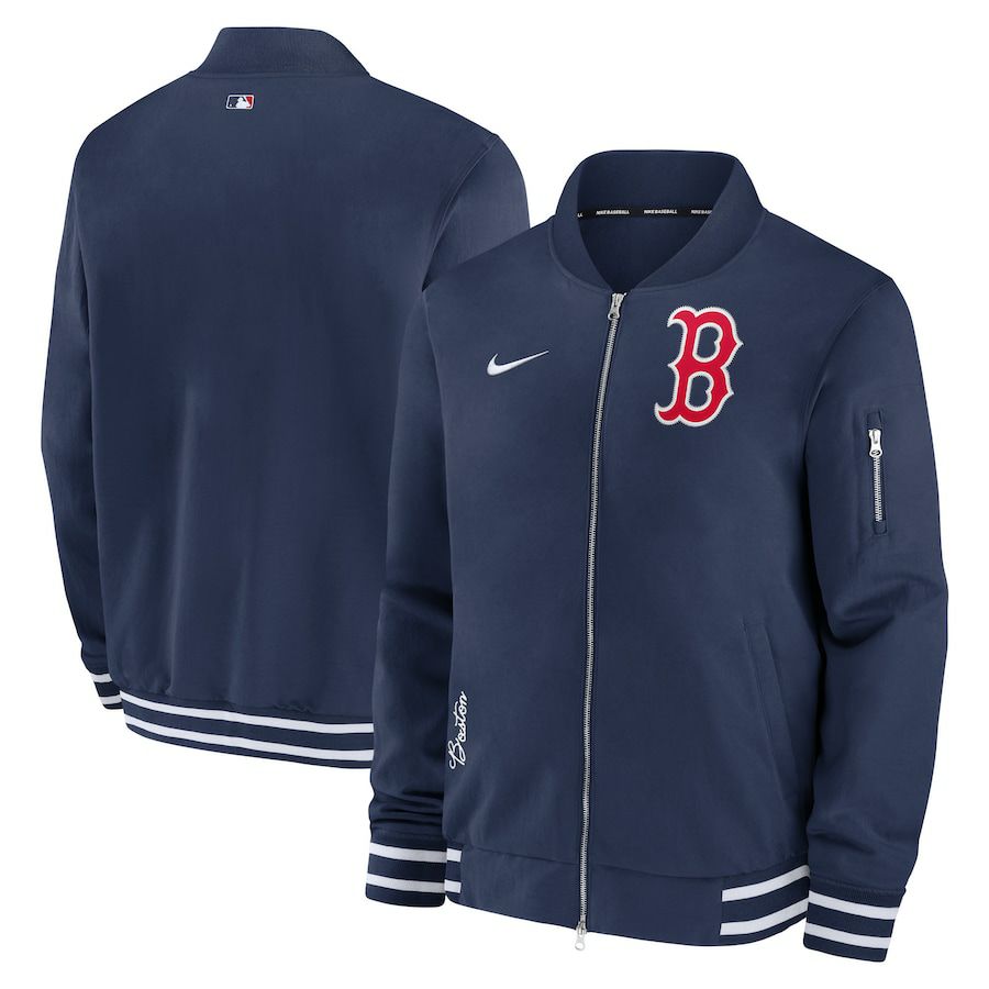 ドジャース NIKEボンバージャケット アウター ブルー Lサイズ 