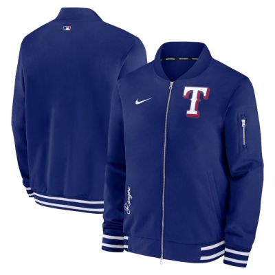 MLB レンジャーズ ジャケット 2024 選手着用モデル オーセンティック Full-Zip Bomber Jacket ナイキ/Nike ロイヤル
