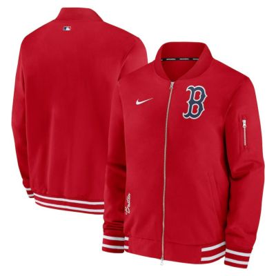 MLB レッドソックス ジャケット 2024 選手着用モデル オーセンティック Full-Zip Bomber Jacket ナイキ/Nike レッド