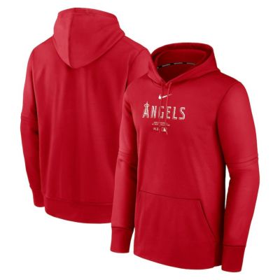 MLB エンゼルス パーカー 2024 選手着用モデル オーセンティック Practice Hoodie ナイキ/Nike レッド