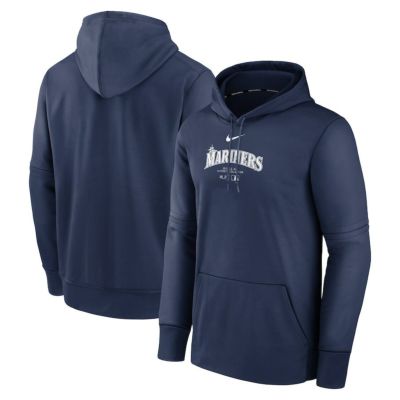 MLB マリナーズ パーカー 2024 選手着用モデル オーセンティック Practice Hoodie ナイキ/Nike ネイビー