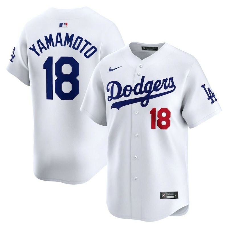 MLB 山本由伸 ドジャース ユニフォーム リミテッド プレーヤー Limited Player Jersey ホーム ナイキ/Nike ホワイト |  セレクション | MLB NBA NFL プロ野球グッズ専門店 公式オンラインストア