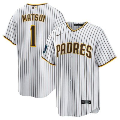 MLB 松井裕樹 パドレス ユニフォーム 2024 MLB World Tour ソウルシリーズ ホーム レプリカ ナイキ/Nike ホワイト【240408PC】